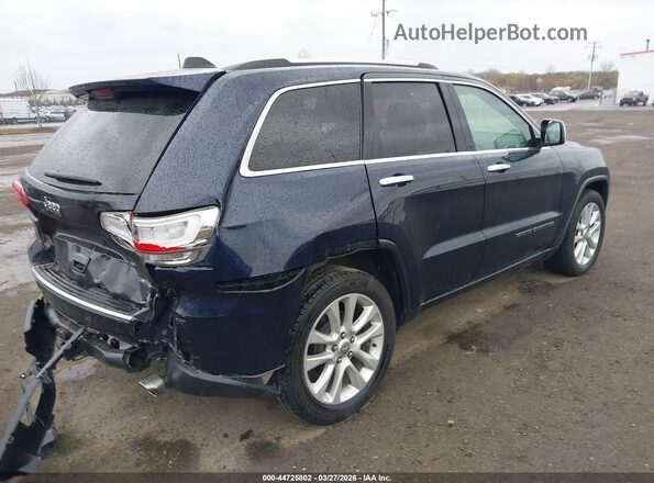 1C4RJFBG9HC646004 2017 JEEP GRAND CHEROKEE Blue Задня права чверть