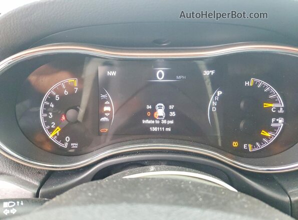 1C4RJFBG9HC658184 2017 JEEP GRAND White Вид щитка приладів