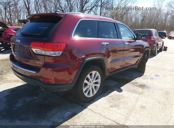 1C4RJFBGXHC663166 2017 JEEP GRAND CHEROKEE Red Trasero derecho
