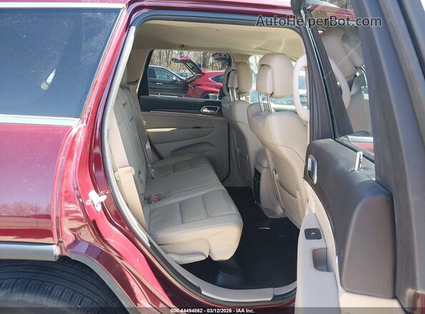 1C4RJFBGXHC663166 2017 JEEP GRAND CHEROKEE Red Vista de la etiqueta del VIN