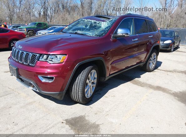 1C4RJFBGXHC663166 2017 JEEP GRAND CHEROKEE Red Vista tres cuartos delantera izquierda