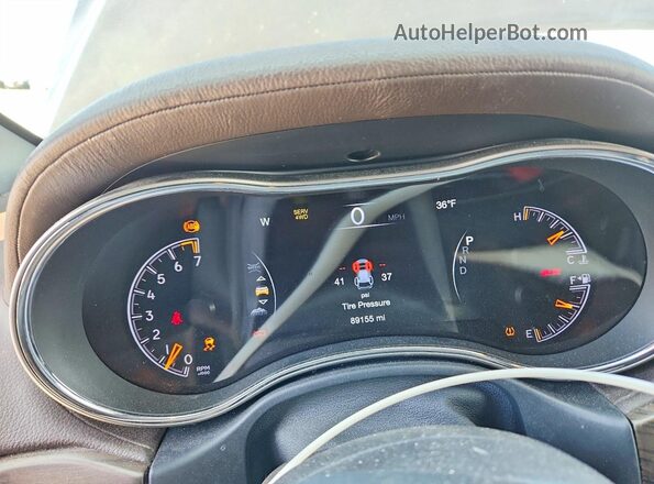 1C4RJFCG3HC716935 2017 JEEP CHEROKEE Коричневый Вид щитка приборов