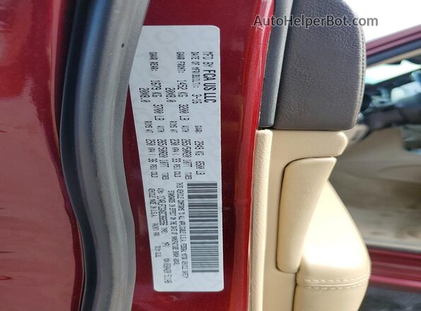 1C4RJFCGXGC366556 2016 JEEP GRAND Бордовый Вид наклейки с VIN-кодом
