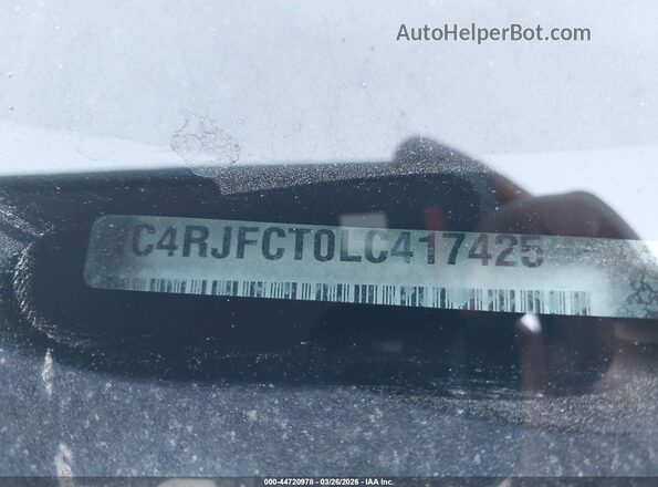 1C4RJFCT0LC417425 2020 JEEP GRAND CHEROKEE Black Շարժիչի բաժամունքի տեսք