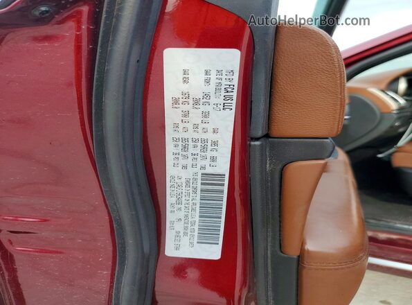 1C4RJFJT5HC940286 2017 JEEP GRAND Burgundy Панорамний вид салону 360°