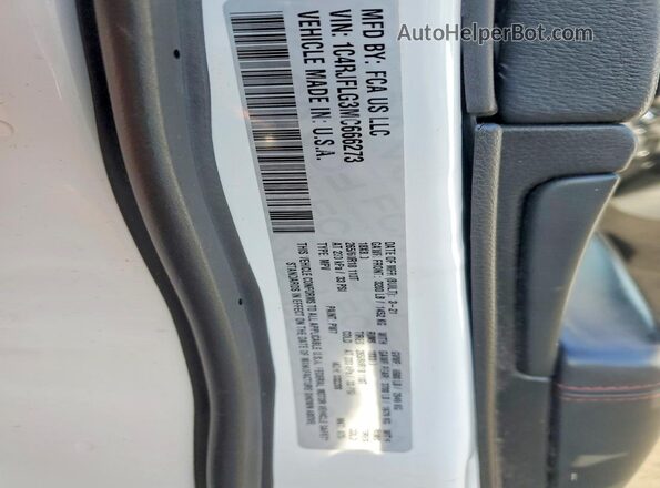 1C4RJFLG3MC666273 2021 JEEP GRAND White Vista de la etiqueta del VIN