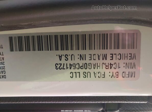 1C4RJHAG0PC641723 2023 JEEP GRAND CHEROKEE White Widok komory silnika