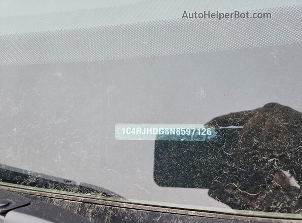 1C4RJHDG8N8597126 2022 JEEP GRAND Black Панорамний вид салону 360°