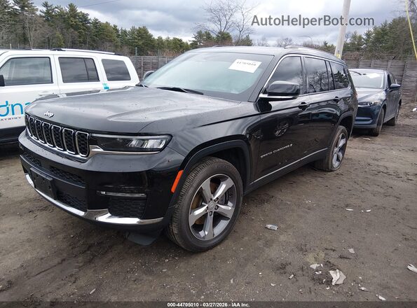 1C4RJKBG2M8133361 2021 JEEP GRAND CHEROKEE L Черный Передняя левая четверть