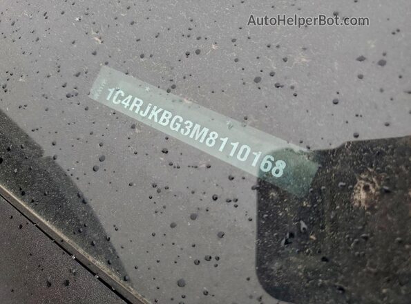 1C4RJKBG3M8110168 2021 JEEP GRAND Black Engine compartment view