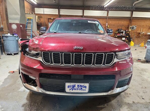 1C4RJKBG3M8147057 2021 JEEP GRAND Burgundy Front view