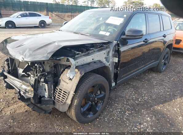 1C4RJKBG3R8593636 2024 JEEP GRAND CHEROKEE L Black Առջևի ձախ երեք քառորդ տեսարան