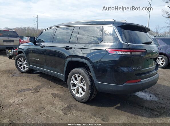 1C4RJKBG7M8170969 2021 JEEP GRAND CHEROKEE L Black Trasero izquierdo