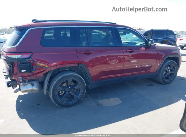 1C4RJKBG8M8189675 2021 JEEP GRAND CHEROKEE L Red სალონის 360-გრადუსიანი ხედი