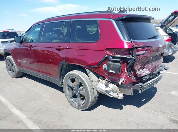 1C4RJKBG8M8189675 2021 JEEP GRAND CHEROKEE L Red უკანა მარცხენა