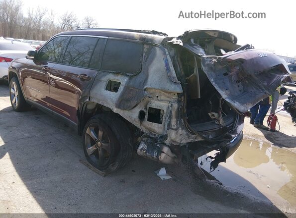 1C4RJKBG9M8101944 2021 JEEP GRAND CHEROKEE L Бордовый Задняя левая четверть