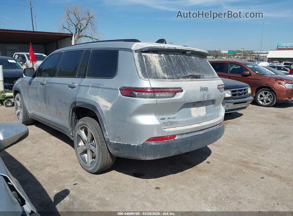 1C4RJKBG9M8105136 2021 JEEP GRAND CHEROKEE L Серебряный Задняя левая четверть