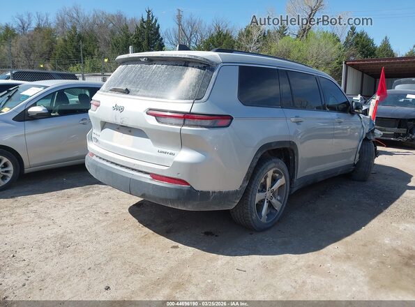 1C4RJKBG9M8105136 2021 JEEP GRAND CHEROKEE L Серебряный Задняя правая четверть