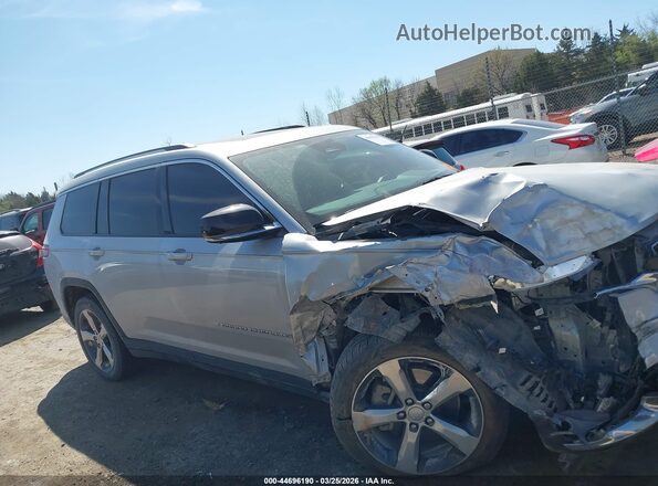 1C4RJKBG9M8105136 2021 JEEP GRAND CHEROKEE L Серебряный Вид задней части салона