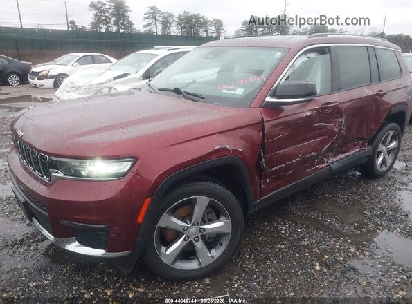 1C4RJKBGXM8118820 2021 JEEP GRAND CHEROKEE L Red Vista tres cuartos delantera izquierda