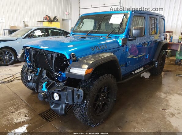 1C4RJXN65RW194156 2024 JEEP WRANGLER Blue Front left