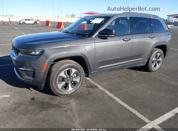 1C4RJYB64PC633422 2023 JEEP GRAND CHEROKEE 4XE Серый Передняя левая четверть