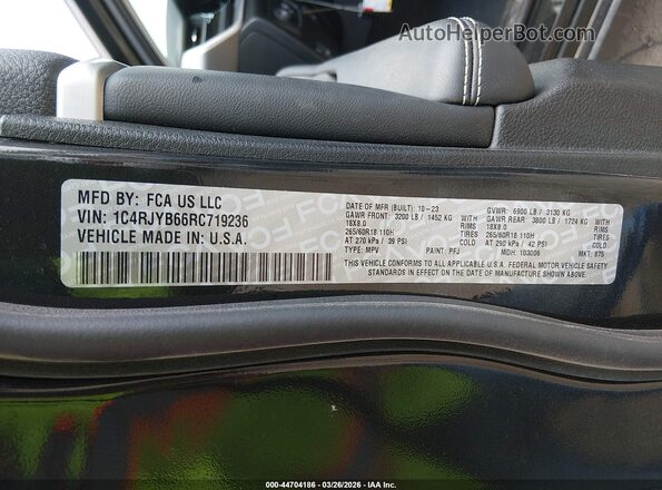 1C4RJYB66RC719236 2024 JEEP GRAND CHEROKEE 4XE Black 