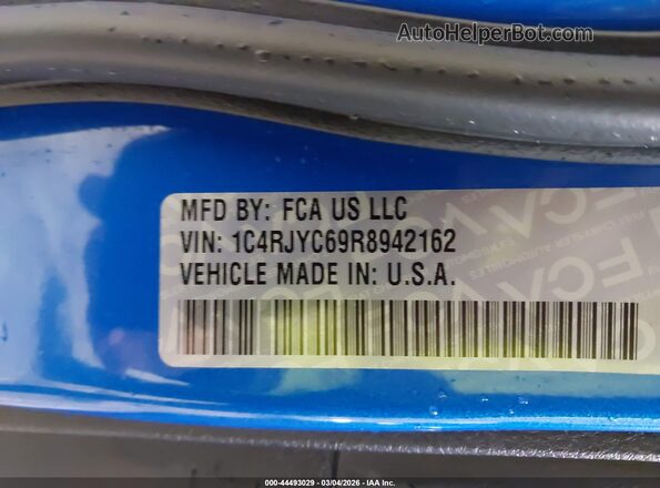 1C4RJYC69R8942162 2024 JEEP GRAND CHEROKEE 4XE Blue Widok komory silnika