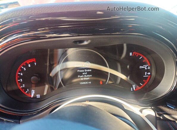 1C4SDHCT5MC608778 2021 DODGE DURANGO Red Вид щитка приладів