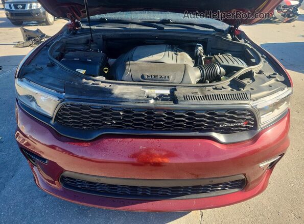 1C4SDHCT5MC608778 2021 DODGE DURANGO Red Вид підкапотного простору