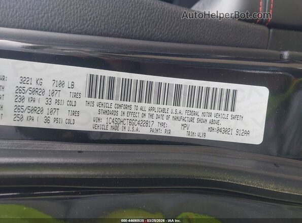 1C4SDHCT6GC422817 2016 DODGE DURANGO Black Engine compartment view