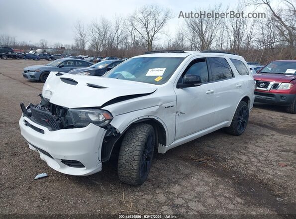 1C4SDHCT8LC307307 2020 DODGE DURANGO White წინა მარცხენა ხედი სამი მეოთხედიდან