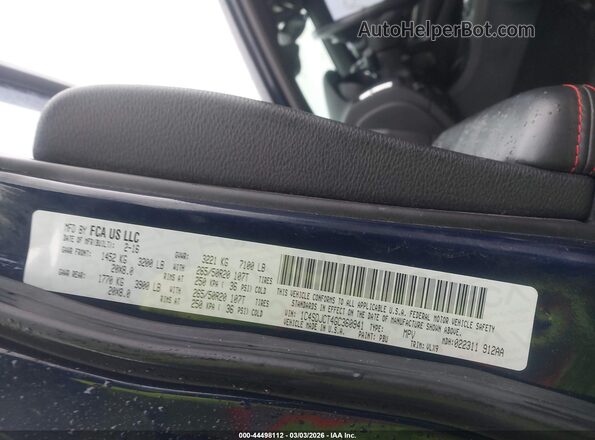 1C4SDJCT4GC360941 2016 DODGE DURANGO Dark Blue Շարժիչի բաժամունքի տեսք