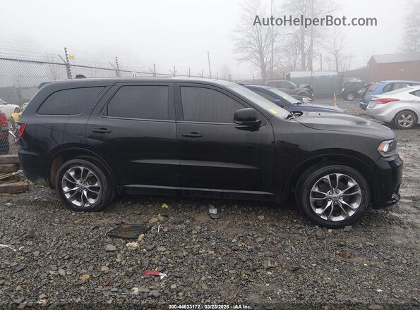 1C4SDJCT4KC722758 2019 DODGE DURANGO Black Вид щитка приладів