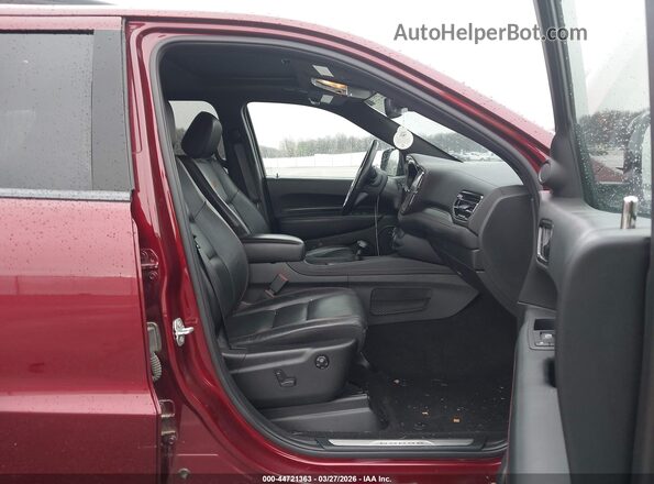 1C4SDJCT5NC134274 2022 DODGE DURANGO Maroon Widok wnętrza z przodu