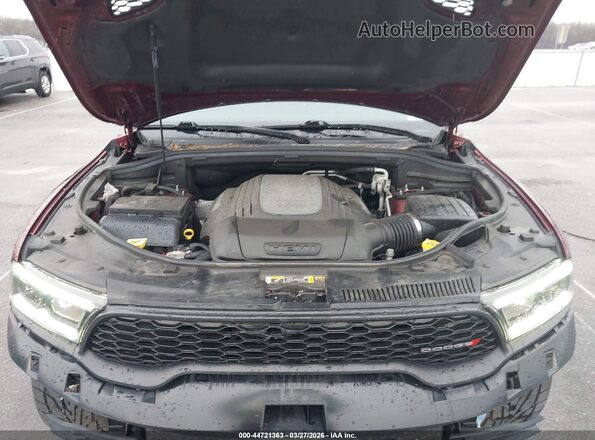 1C4SDJCT5NC134274 2022 DODGE DURANGO Maroon Widok z tyłu