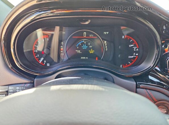 1C4SDJCT5SC539062 2025 DODGE DURANGO Black ხელსაწყოთა პანელის ხედი