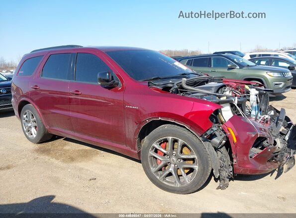 1C4SDJCT9RC183225 2024 DODGE DURANGO Burgundy Rear interior view