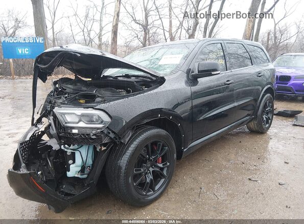 1C4SDJCTXMC885840 2021 DODGE DURANGO Black Առջևի ձախ երեք քառորդ տեսարան