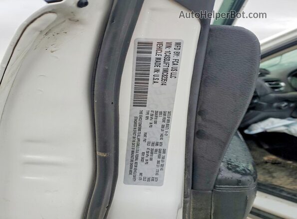 1C4SDJFT1MC823514 2021 DODGE DURANGO White VIN կոդի պիտակի տեսք