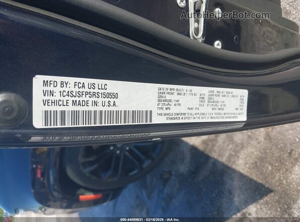 1C4SJSFP5RS150550 2024 JEEP GRAND WAGONEER L Dark Blue Vista del compartimento del motor