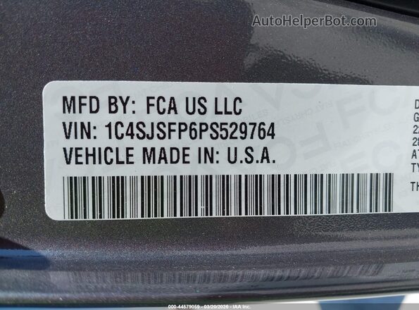 1C4SJSFP6PS529764 2023 JEEP GRAND WAGONEER L Black Widok komory silnika