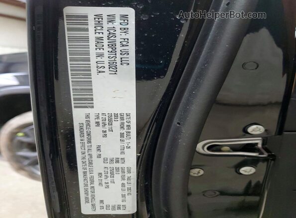 1C4SJVBP9TS160271 2026 JEEP GRAND Black VIN կոդի պիտակի տեսք