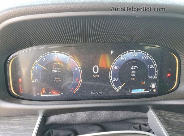 1C4SJVDP1PS545746 2023 JEEP WAGONEER Gray Вид щитка приладів