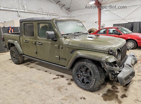 1C6HJTAG1ML574485 2021 JEEP GLADIATOR Green Przód prawy