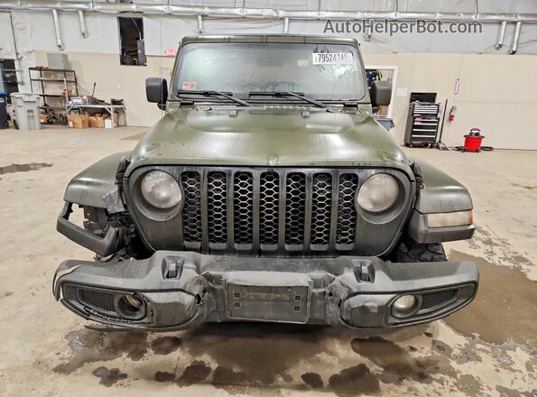 1C6HJTAG1ML574485 2021 JEEP GLADIATOR Green Widok z przodu