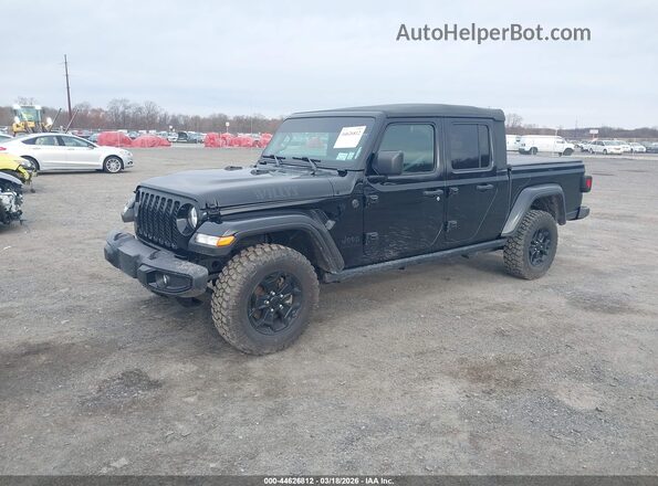 1C6HJTAG1PL525419 2023 JEEP GLADIATOR Black Передня ліва чверть