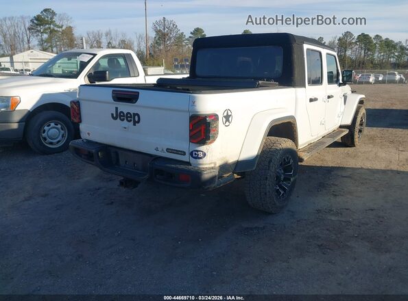 1C6HJTAG6ML557732 2021 JEEP GLADIATOR Белый Задняя правая четверть