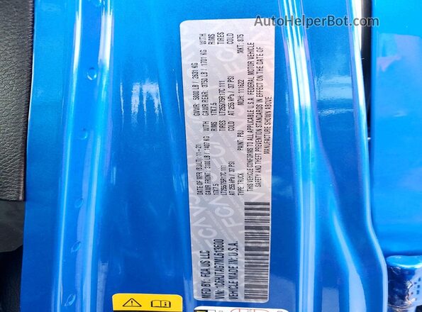 1C6HJTAG7ML613600 2021 JEEP GLADIATOR Blue Вид підкапотного простору