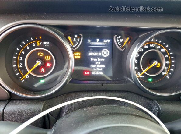 1C6HJTAG7ML613600 2021 JEEP GLADIATOR Blue Вид щитка приладів
